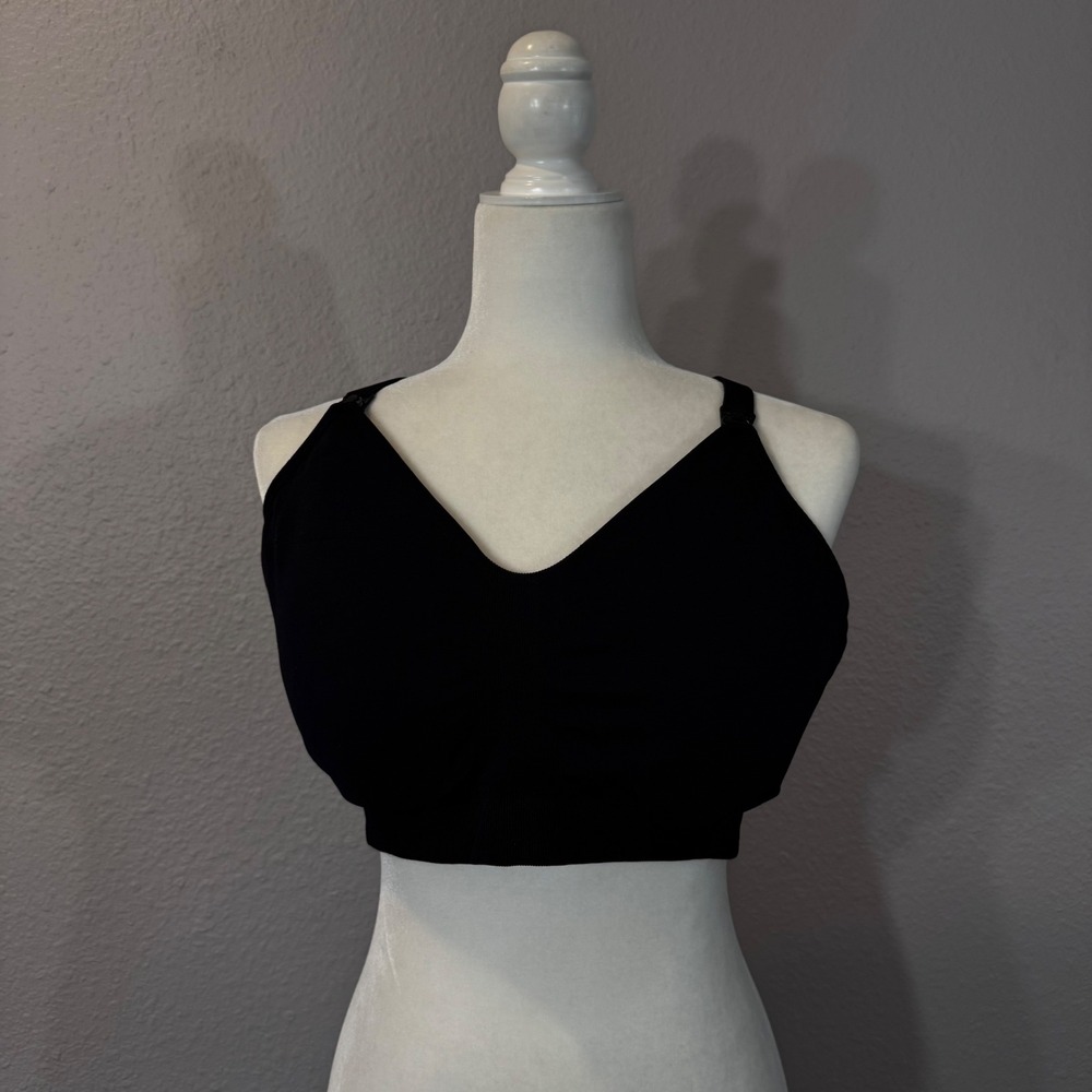 Kindred Bravely Women's Size XL-Busty Black Hands-Free Pumping & Nursing Bra